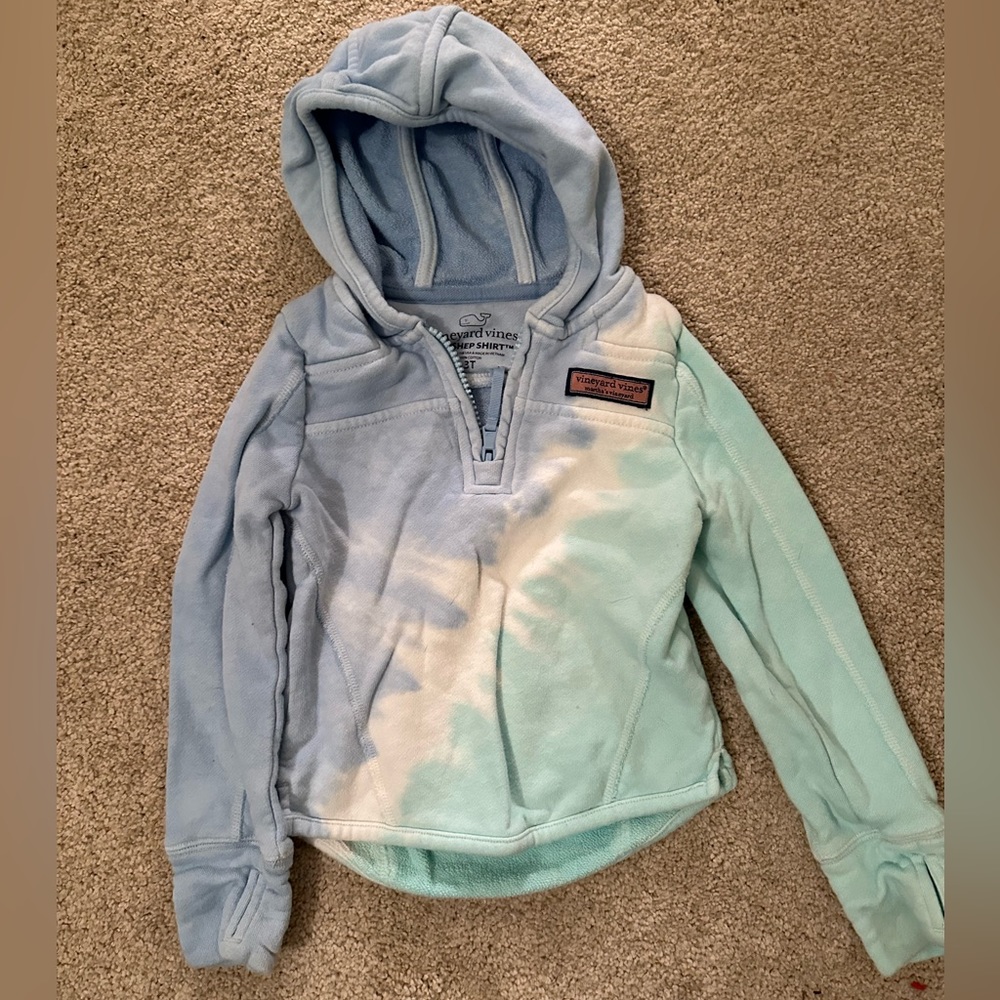 Vineyard Vines Blue and Green Kids Hoodie